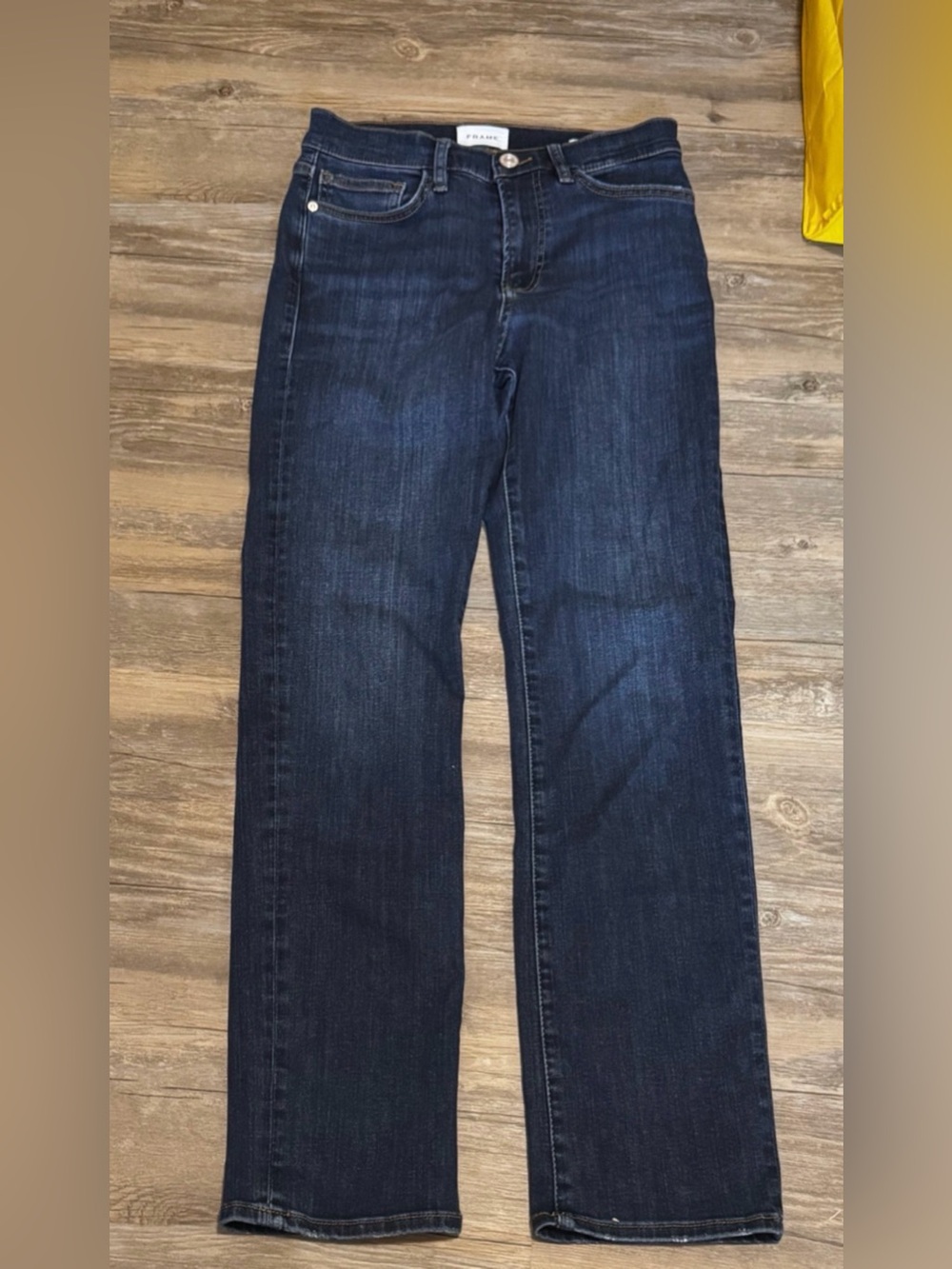 Frame Denim Le High Rise Straight Leg Long Size 27